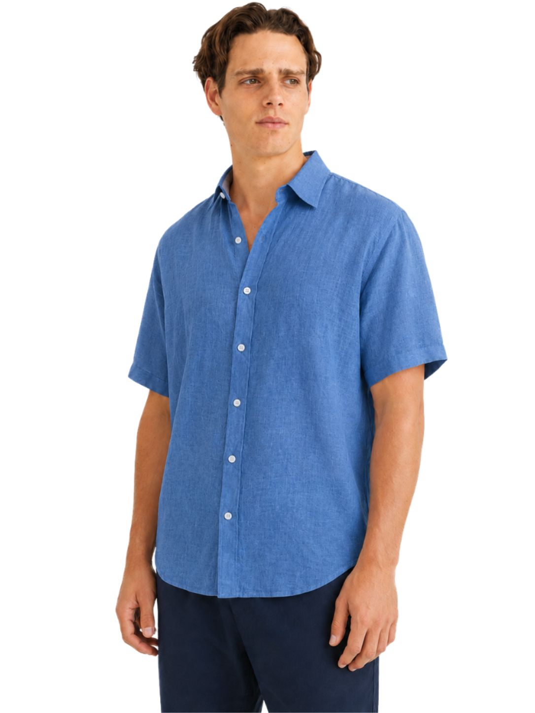 Linen Shirt Short Sleeve - Bistro StTropez