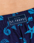 Turtle Seashell Boys Board Shorts