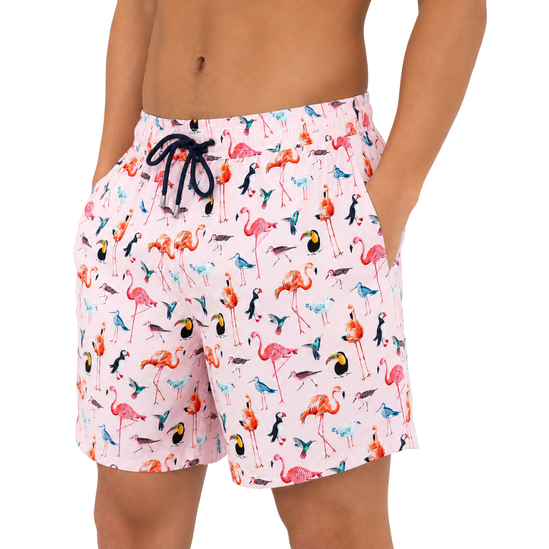 Flamingo Bird Board Short - Bistro StTropez