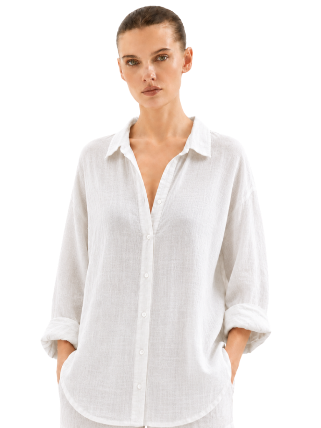 Linen Long Sleeve Shirt - Bistro StTropez