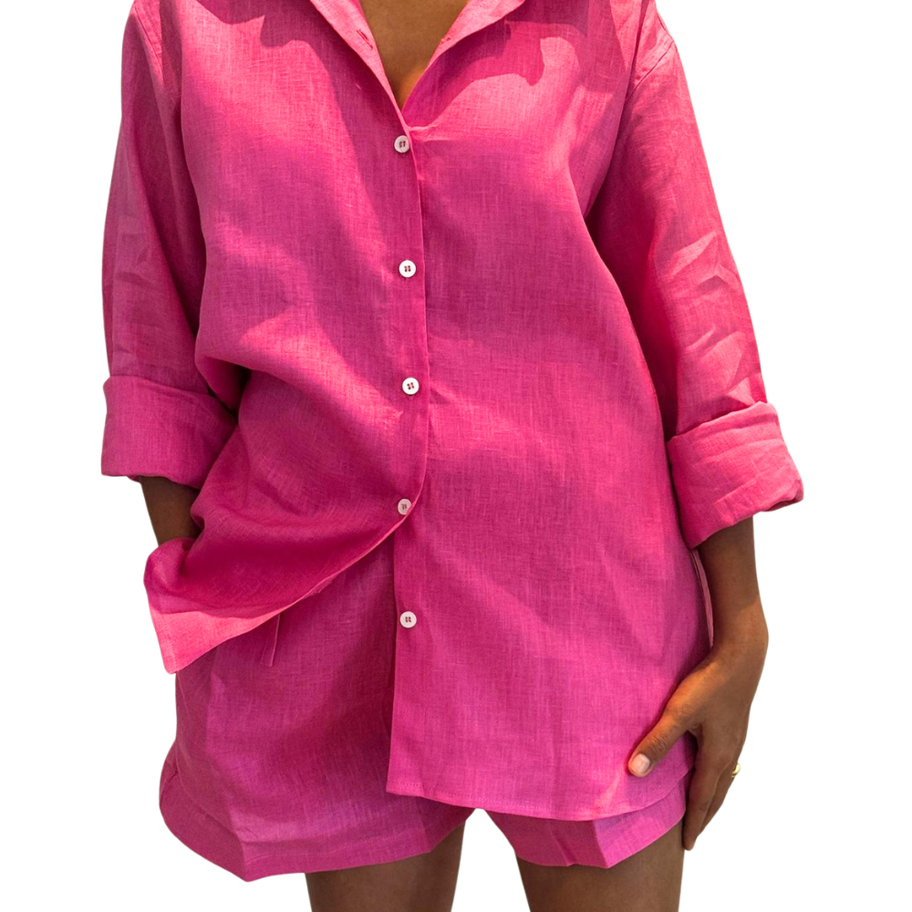 Linen Long Sleeve Shirt - Bistro StTropez