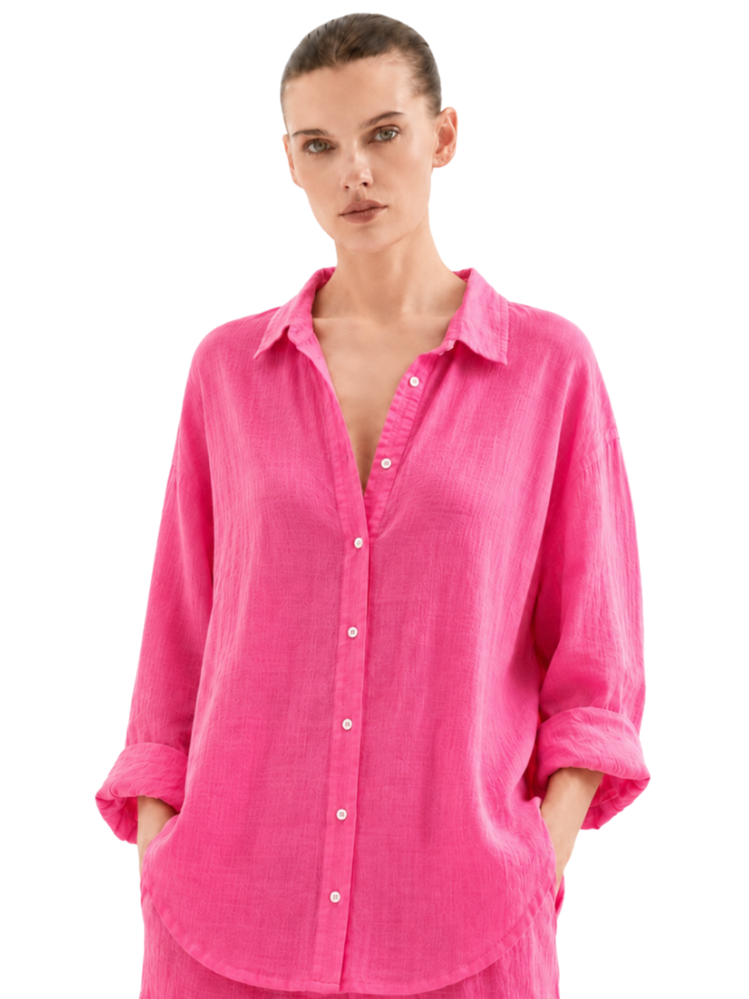 Linen Long Sleeve Shirt - Bistro StTropez