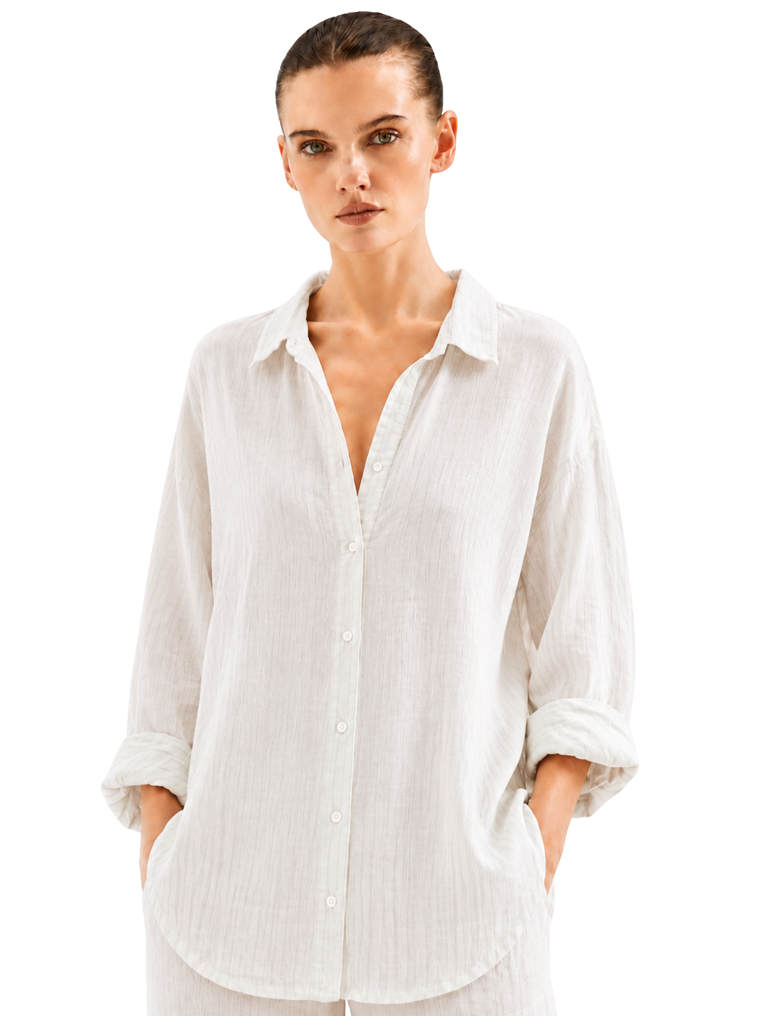 Linen Long Sleeve Shirt - Bistro StTropez