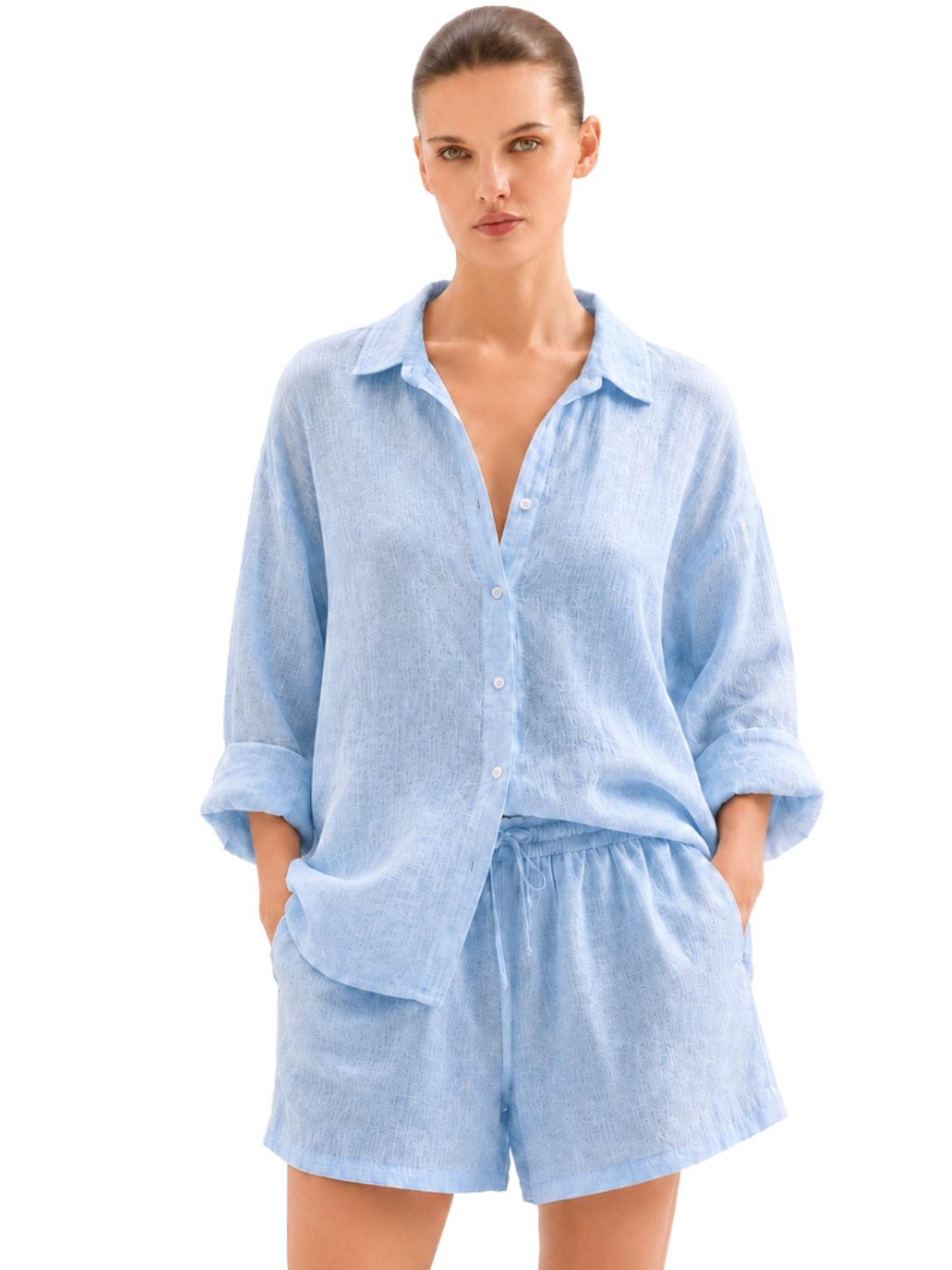 Linen Long Sleeve Shirt - Bistro StTropez