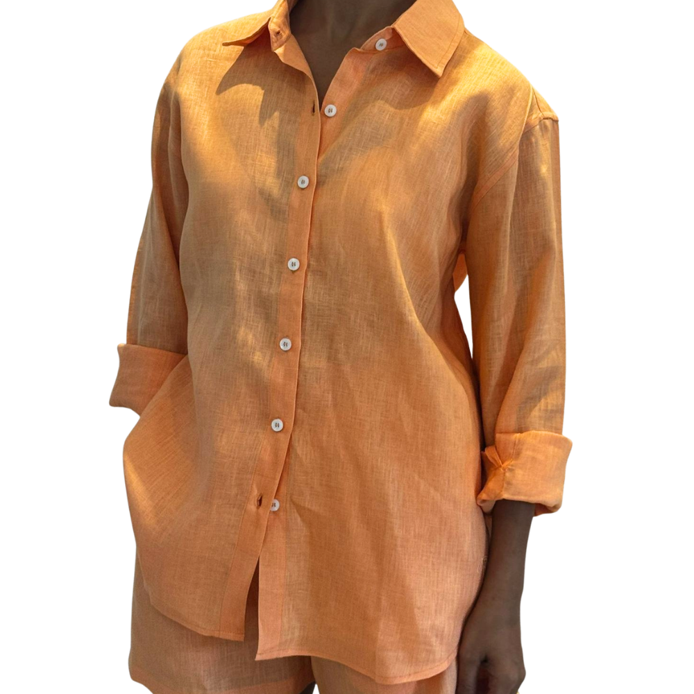 Linen Long Sleeve Shirt - Bistro StTropez