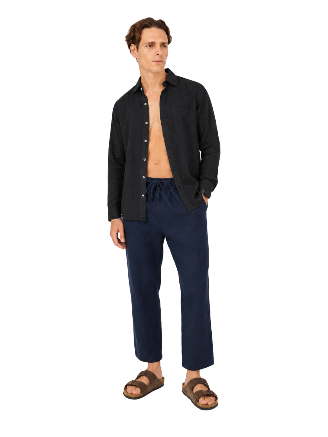 Linen Shirt Long Sleeve - Bistro StTropez