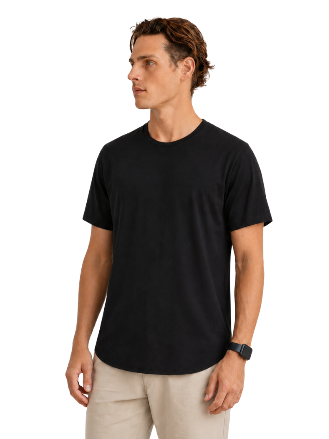 Plain Round Neck Tee - Bistro StTropez
club track