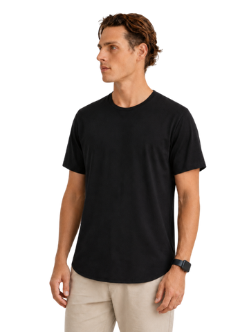 Plain Round Neck Tee - Bistro StTropez
club track