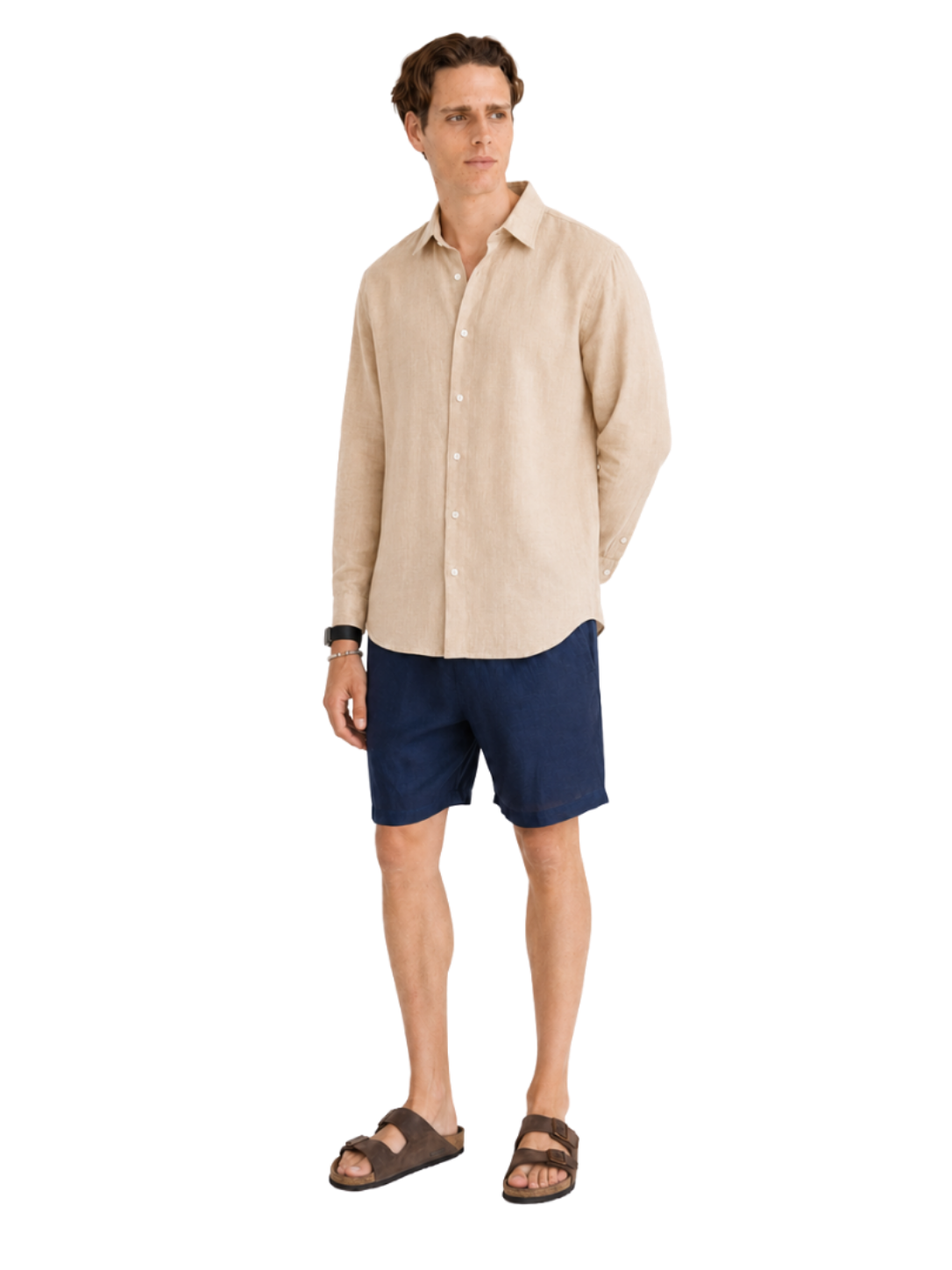 Linen Shirt Long Sleeve - Bistro StTropez