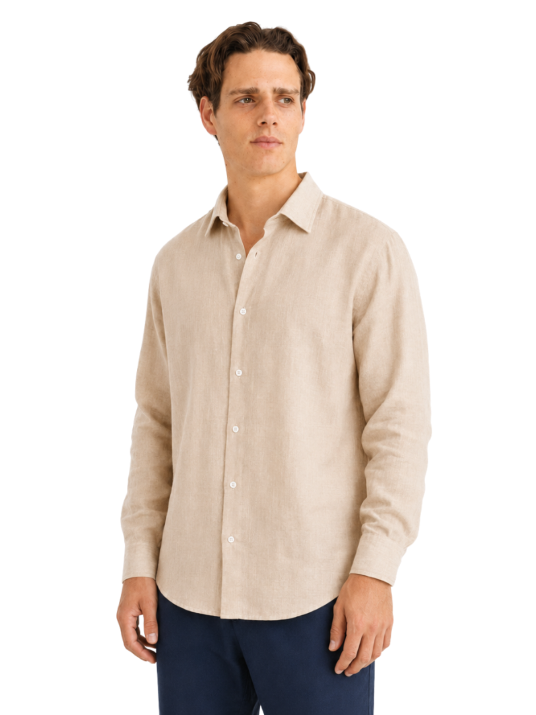 Linen Shirt Long Sleeve - Bistro StTropez