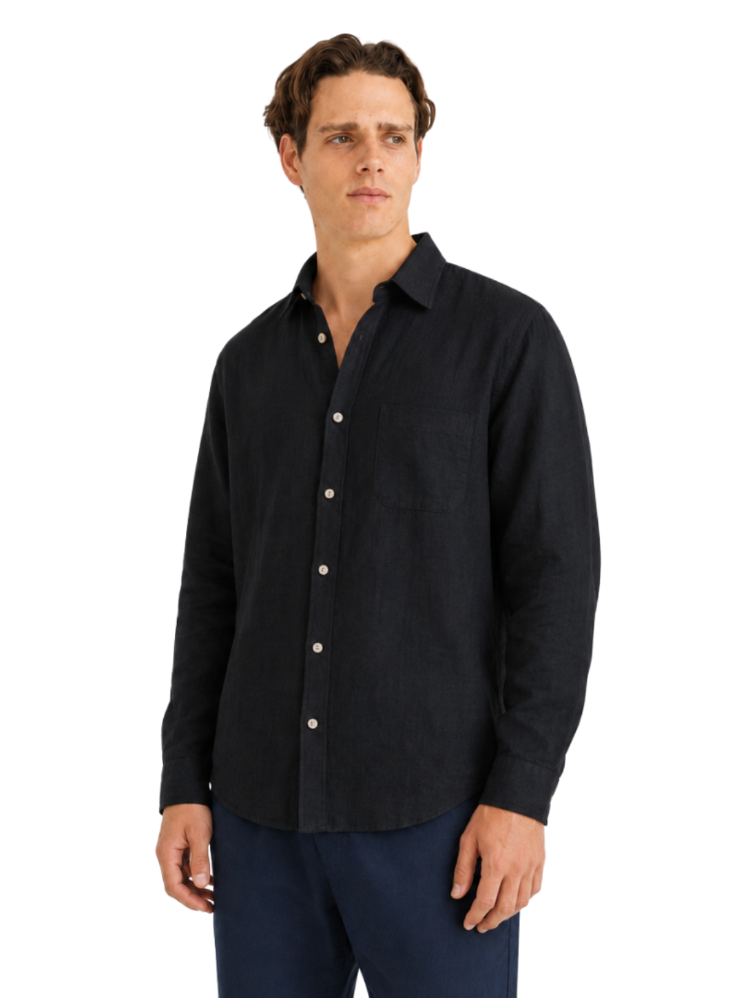 Linen Shirt Long Sleeve - Bistro StTropez