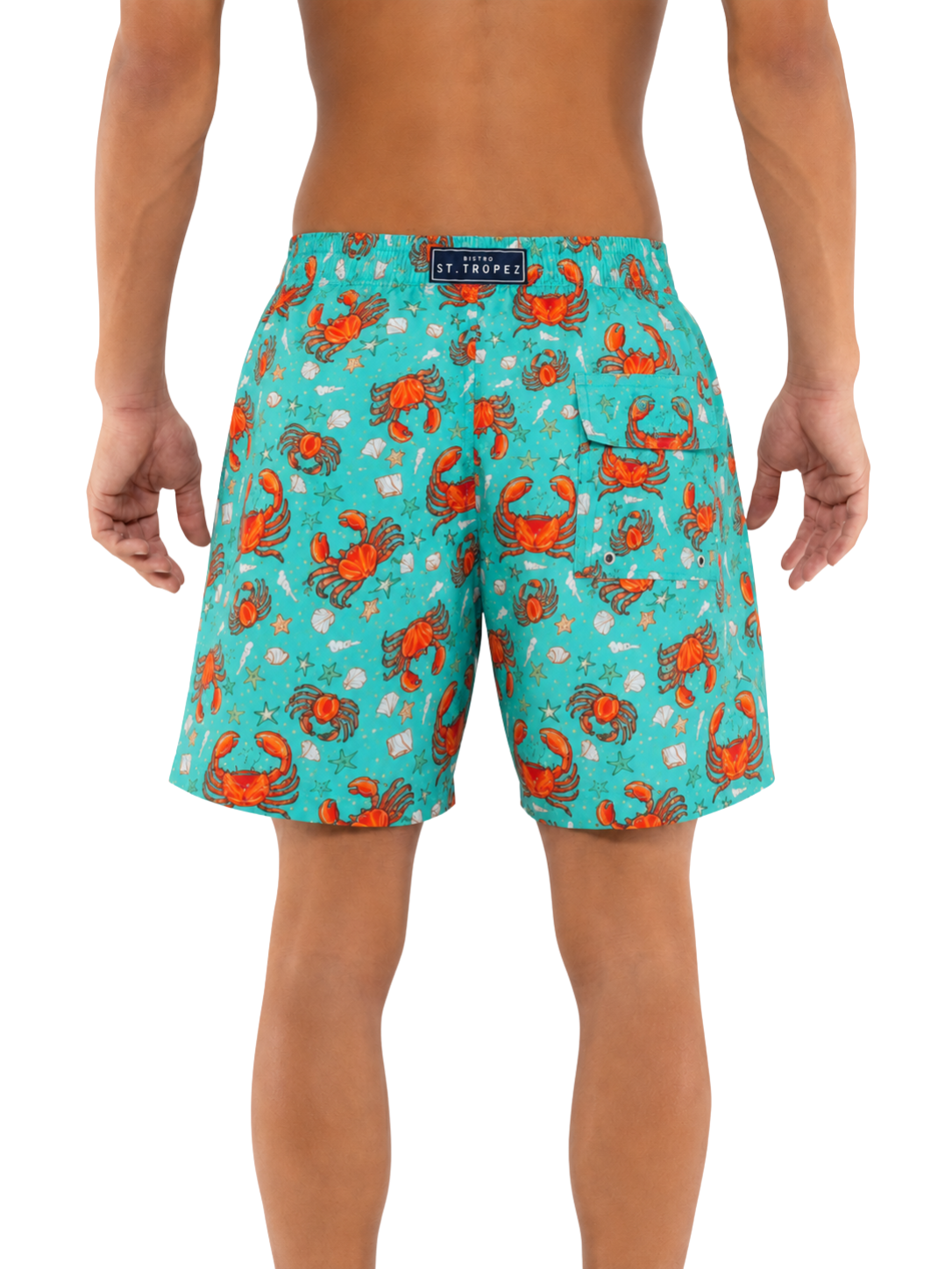 Crab Pattern Board Shorts - Bistro StTropez