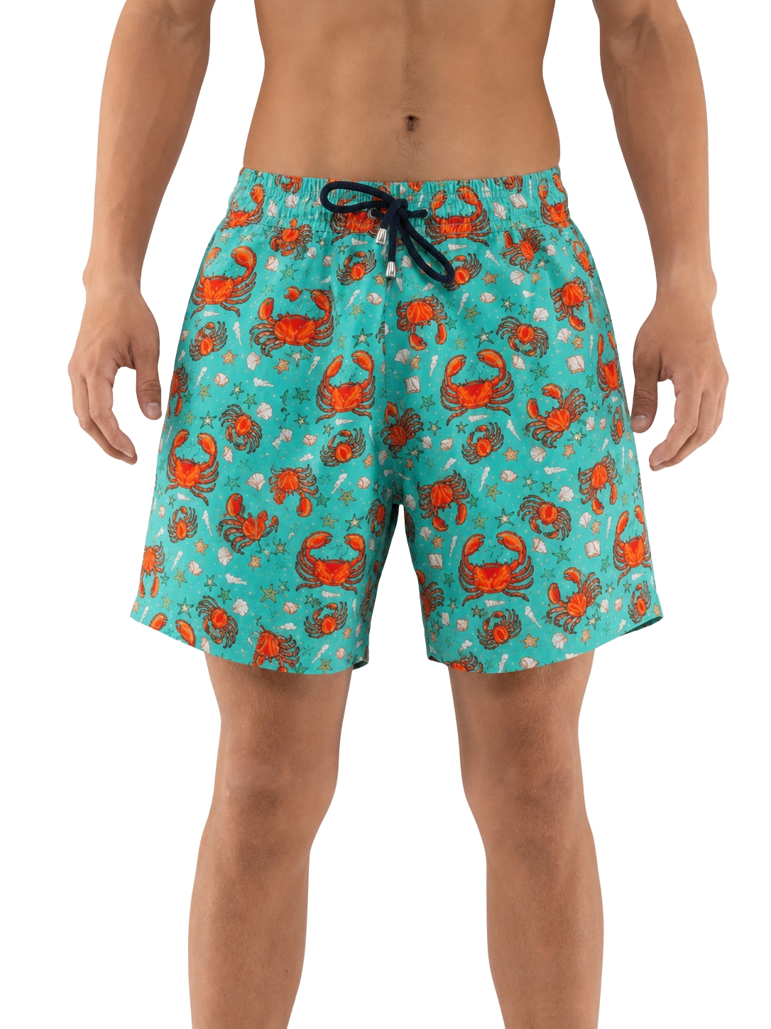 Crab Pattern Board Shorts - Bistro StTropez