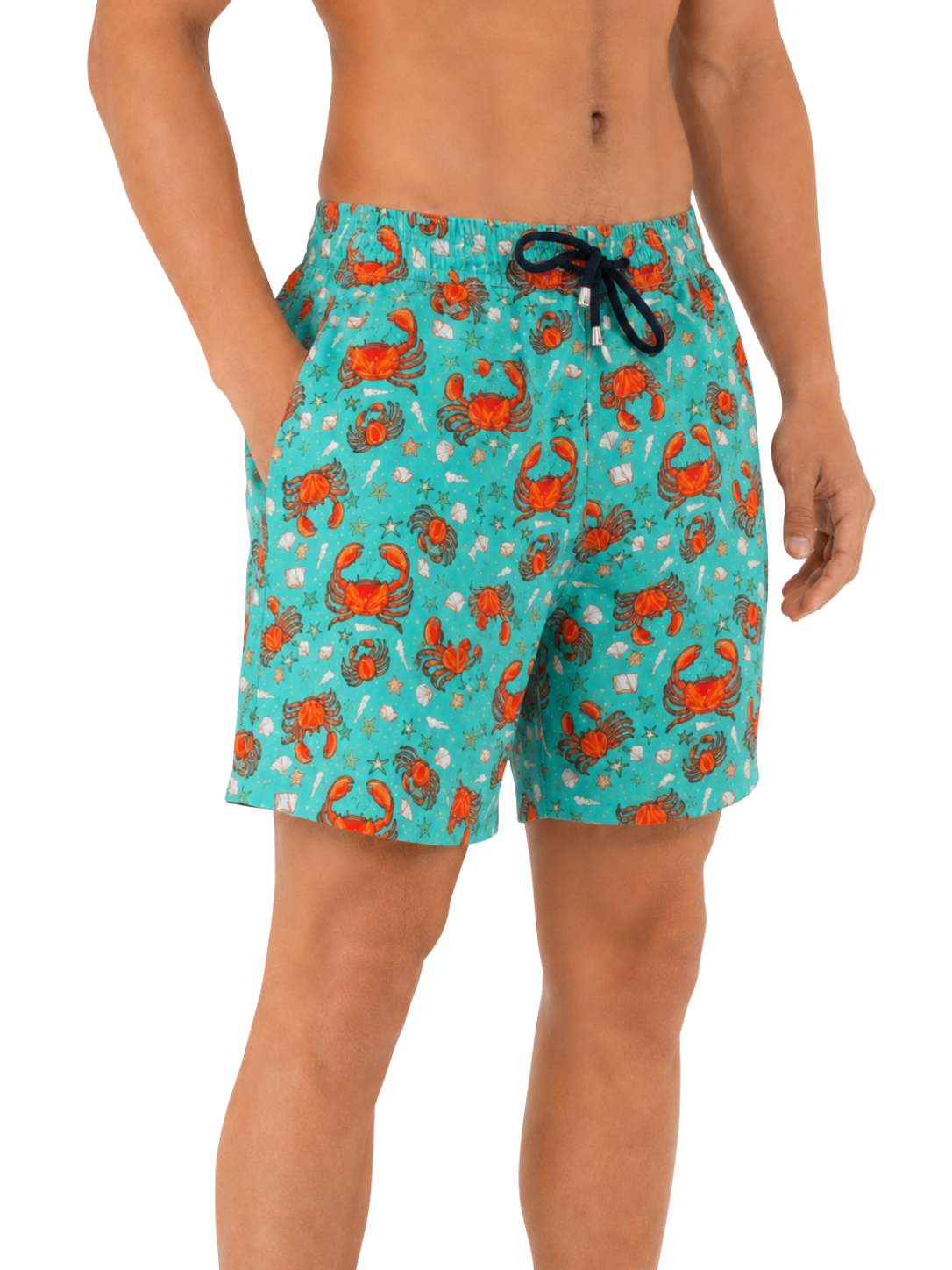 Crab Pattern Board Shorts - Bistro StTropez