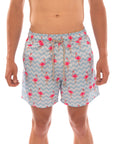 Flamingo Stripe Boys Board Shorts - Bistro StTropez