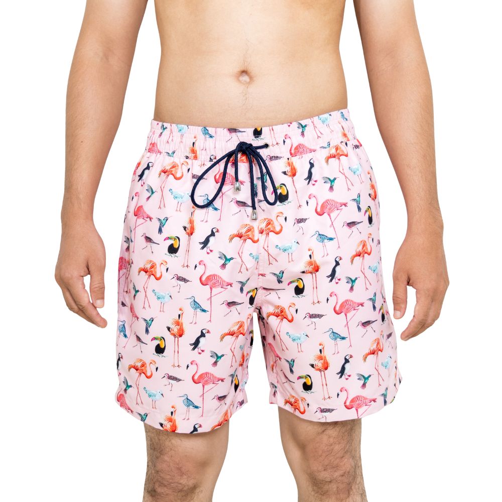 Flamingo Bird Board Short - Bistro StTropez