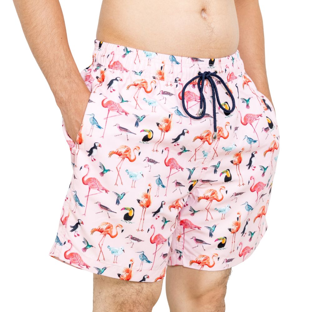 Flamingo Bird Board Short - Bistro StTropez