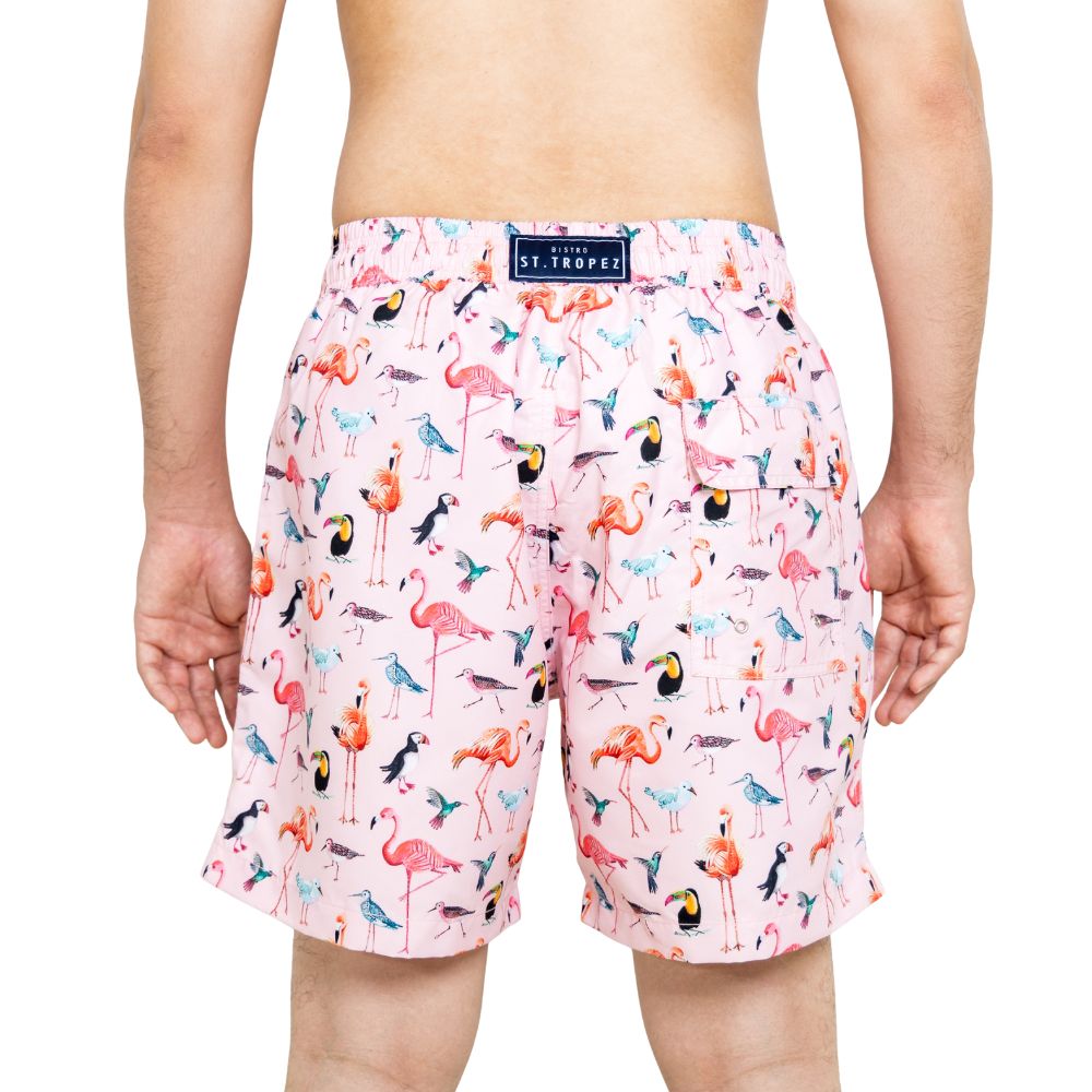 Flamingo Bird Board Short - Bistro StTropez