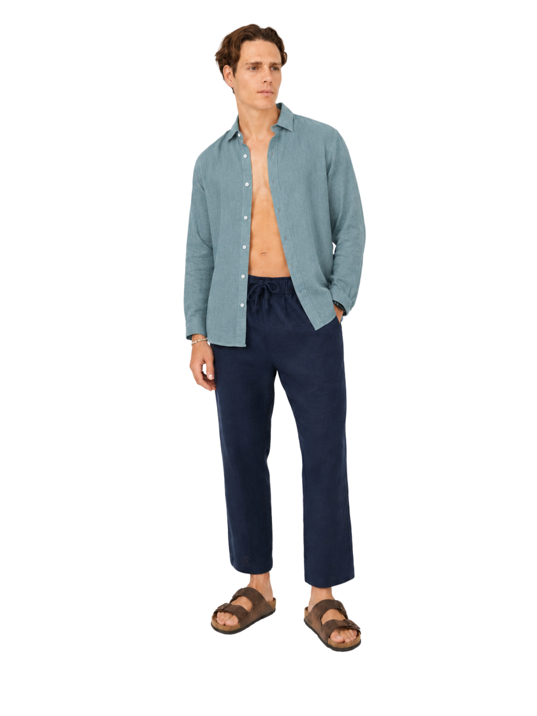 Linen Shirt Long Sleeve - Bistro StTropez