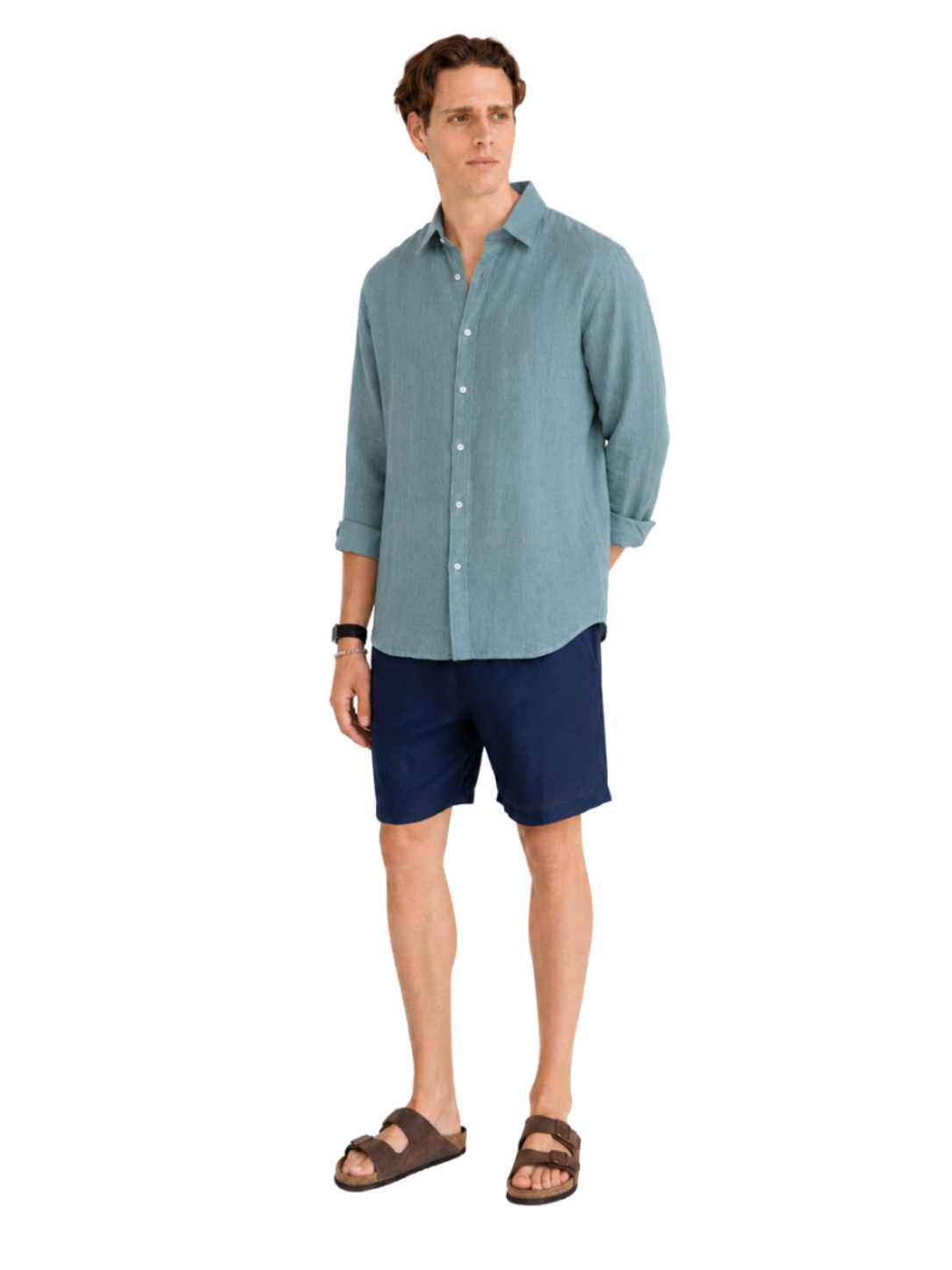 Linen Shirt Long Sleeve - Bistro StTropez