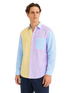 Linen Shirt Multi-Coloured Long Sleeve - Bistro StTropez
