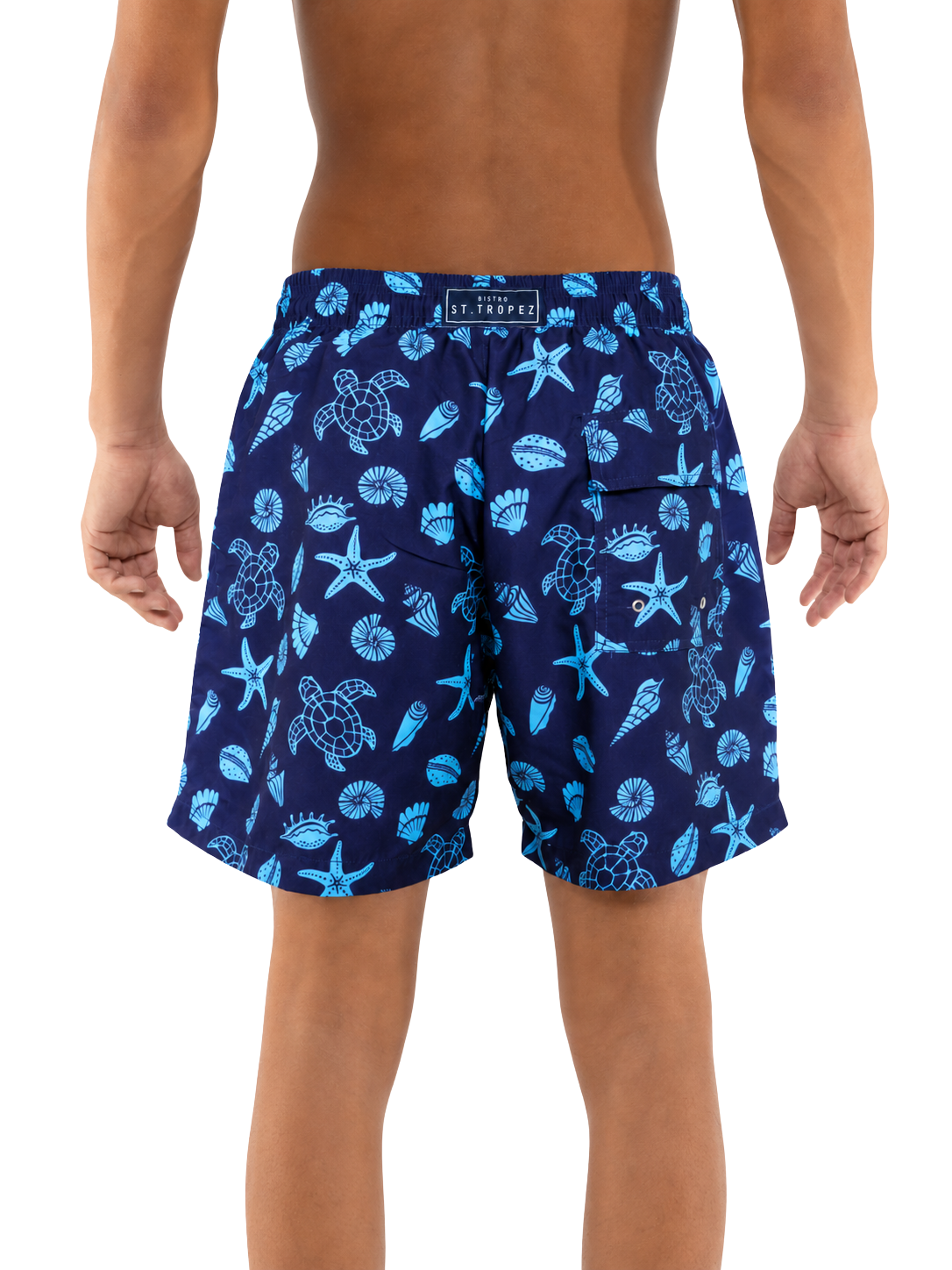 Turtle Seashell Boys Board Shorts - Bistro StTropez