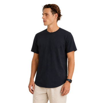 Plain Round Neck Tee - Bistro StTropez
club track