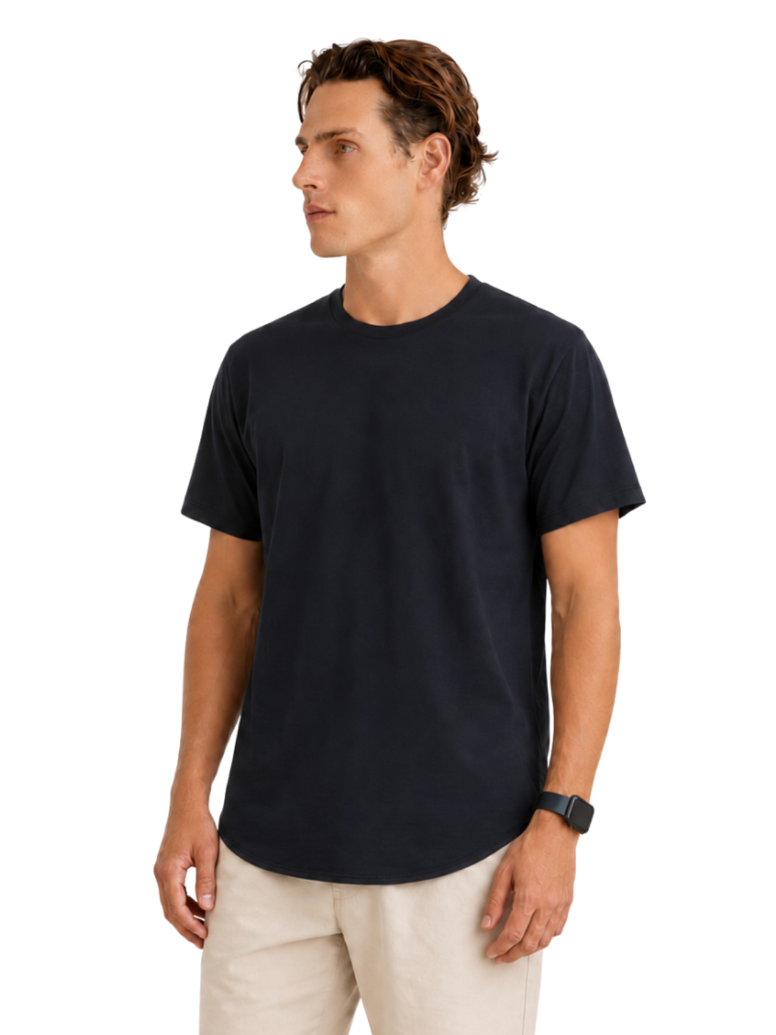 Plain Round Neck Tee - Bistro StTropez
club track