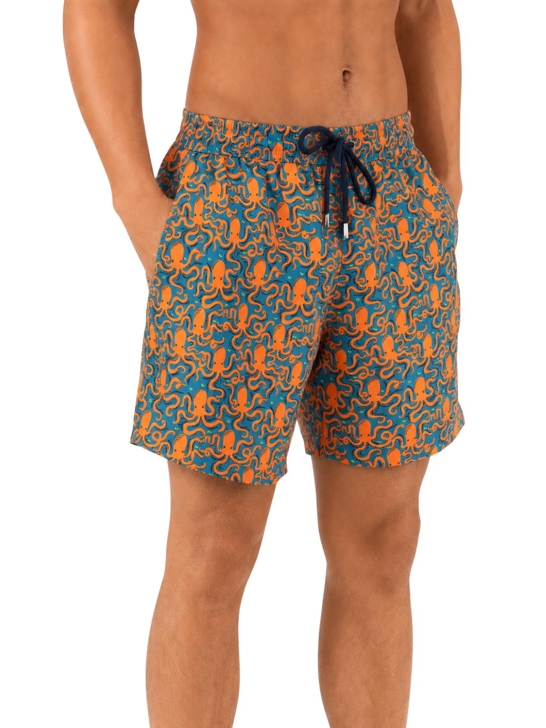 Octopus Pattern Board Shorts - Bistro StTropez