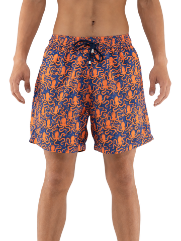 Octopus Pattern Board Shorts - Bistro StTropez