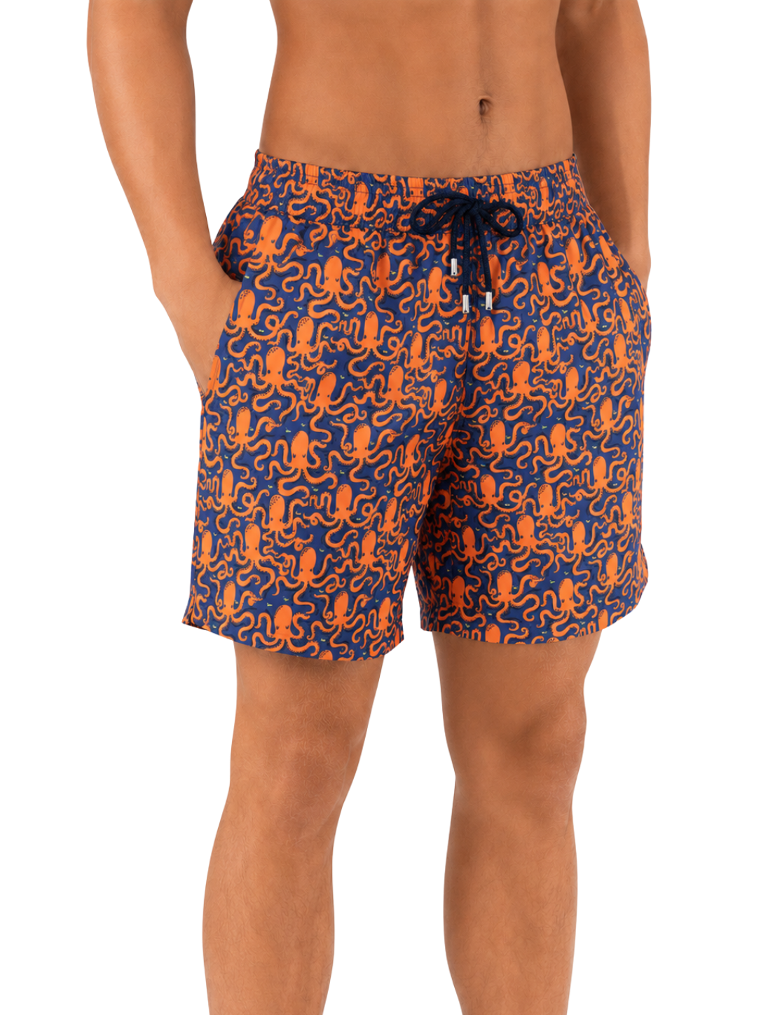 Octopus Pattern Board Shorts - Bistro StTropez