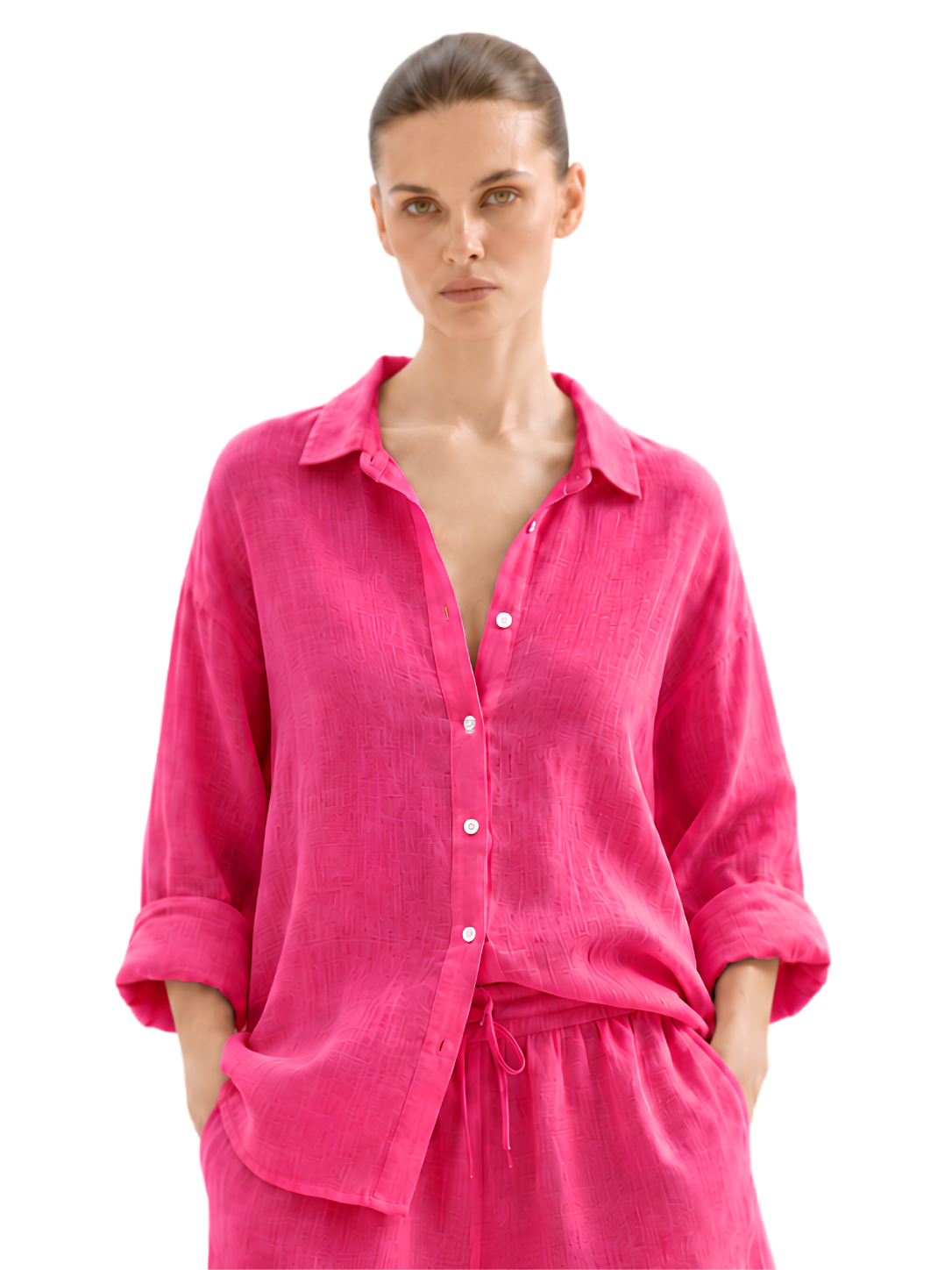 Linen Long Sleeve Shirt - Bistro StTropez