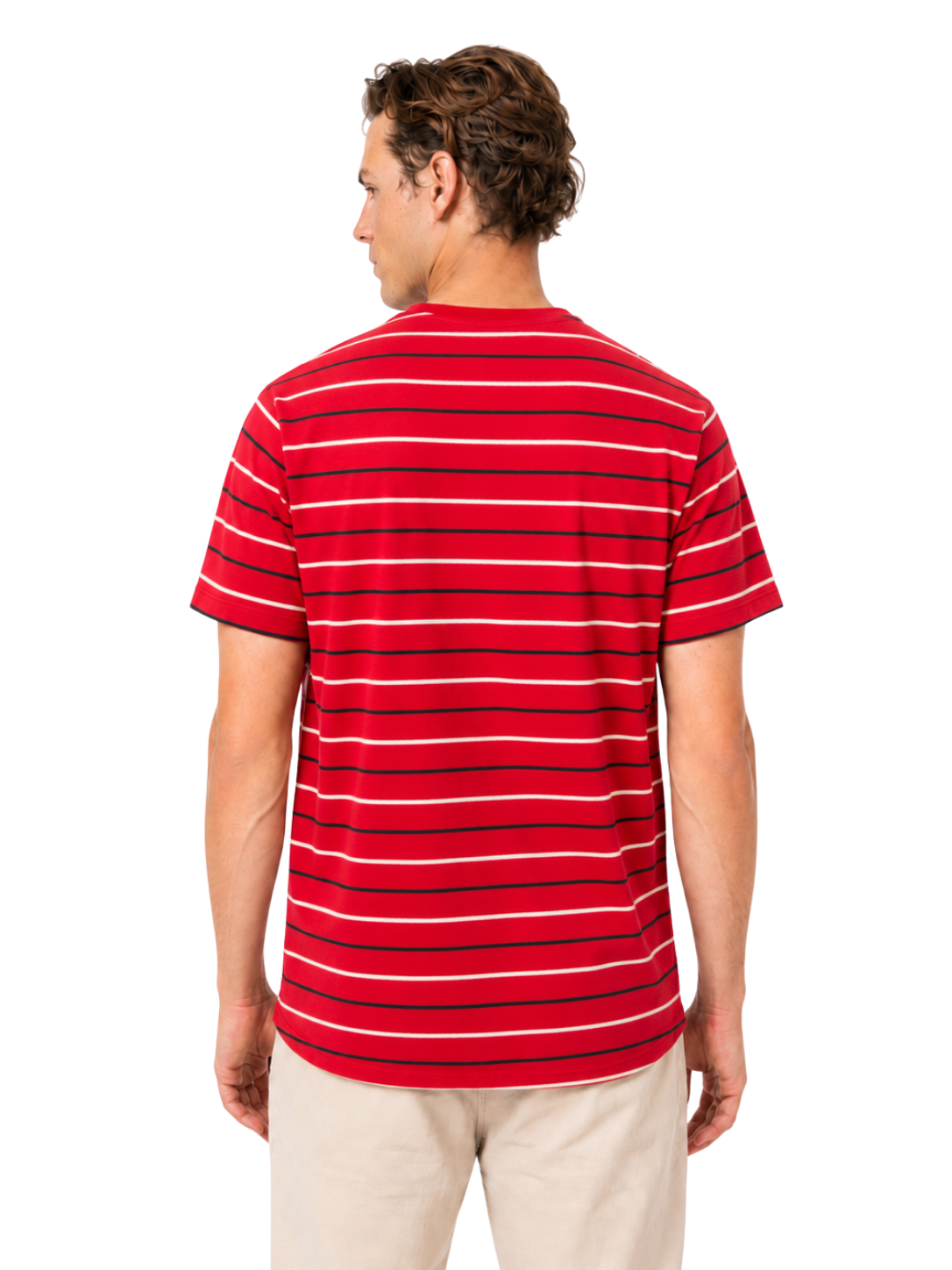Medium Stripe Round Neck Tee - Bistro StTropez