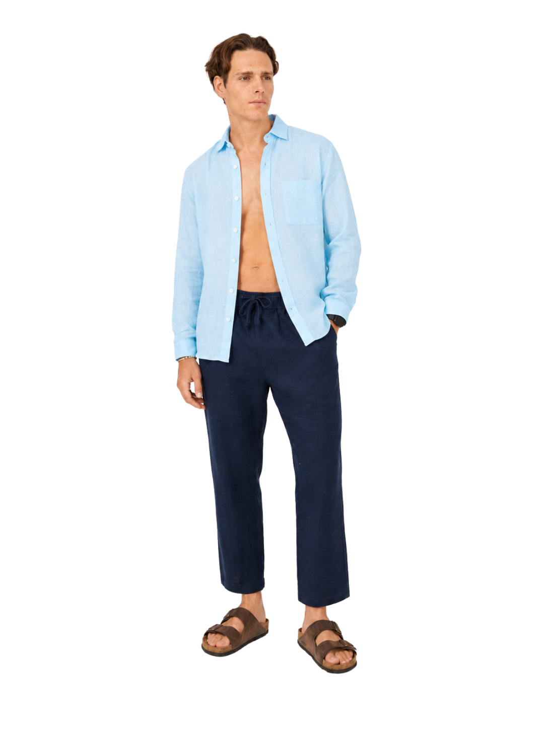 Linen Shirt Long Sleeve - Bistro StTropez