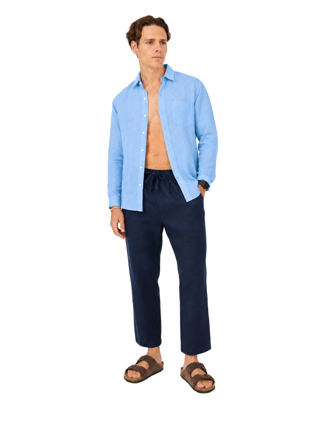Linen Shirt Long Sleeve - Bistro StTropez