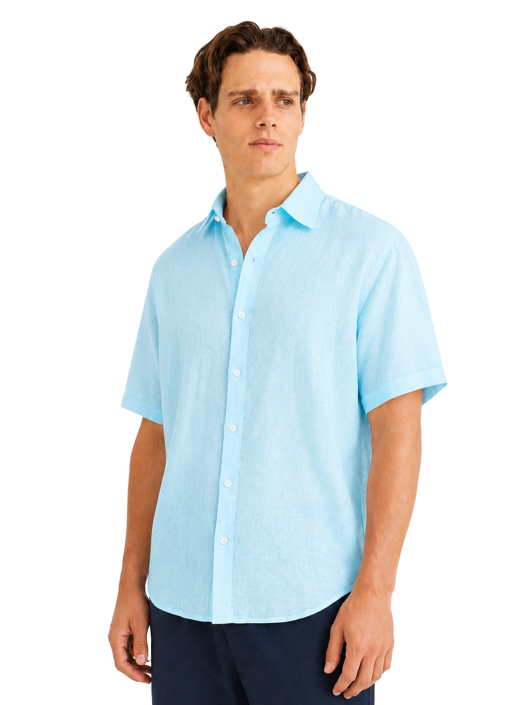 Linen Shirt Short Sleeve - Bistro StTropez