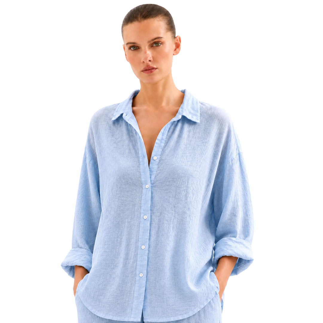Linen Long Sleeve Shirt - Bistro StTropez