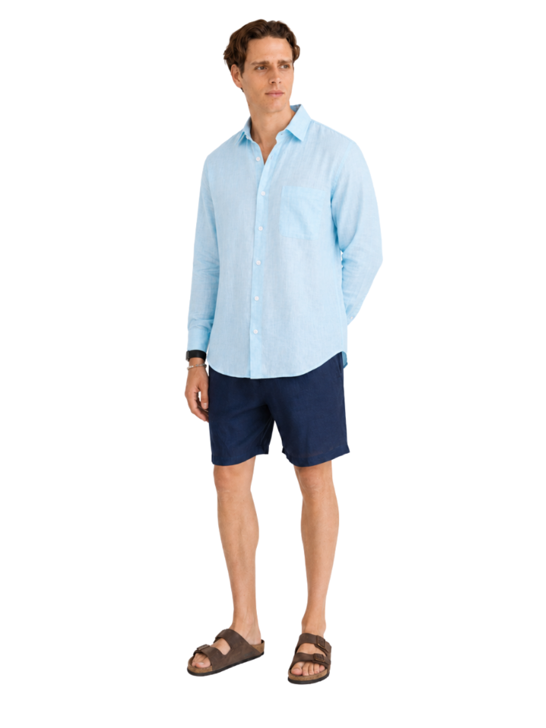 Linen Shirt Long Sleeve - Bistro StTropez