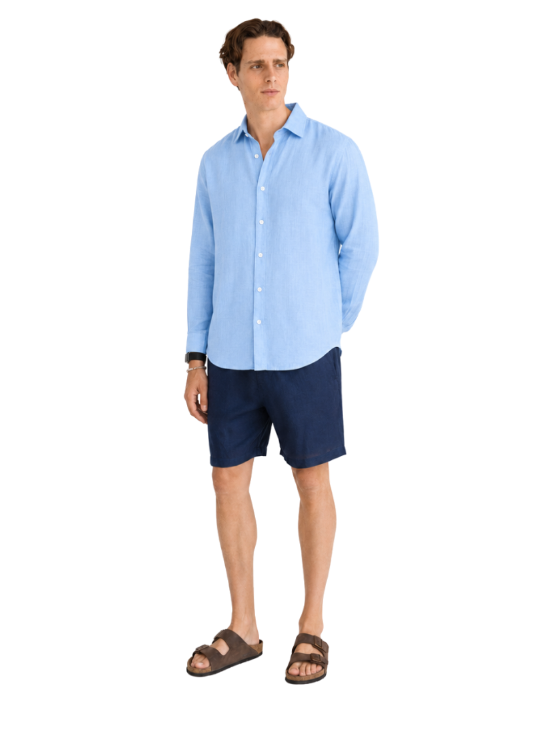 Linen Shirt Long Sleeve - Bistro StTropez