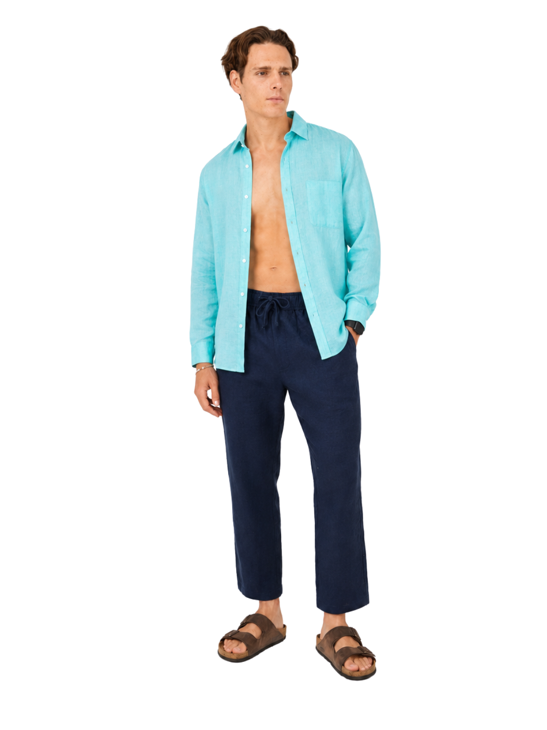 Linen Shirt Long Sleeve - Bistro StTropez