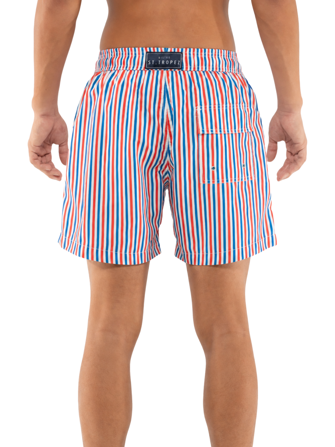 Stripe Thai Board Shorts - Bistro StTropez