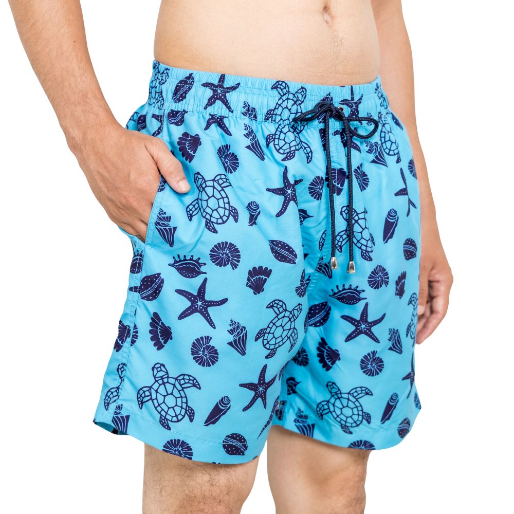 Turtle Seashell Boys Board Shorts