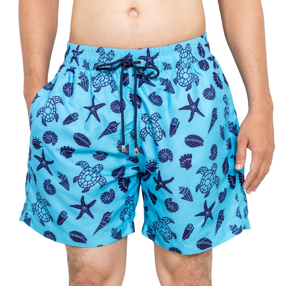 Turtle Seashell Boys Board Shorts