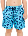 Turtle Seashell Boys Board Shorts - Bistro StTropez
