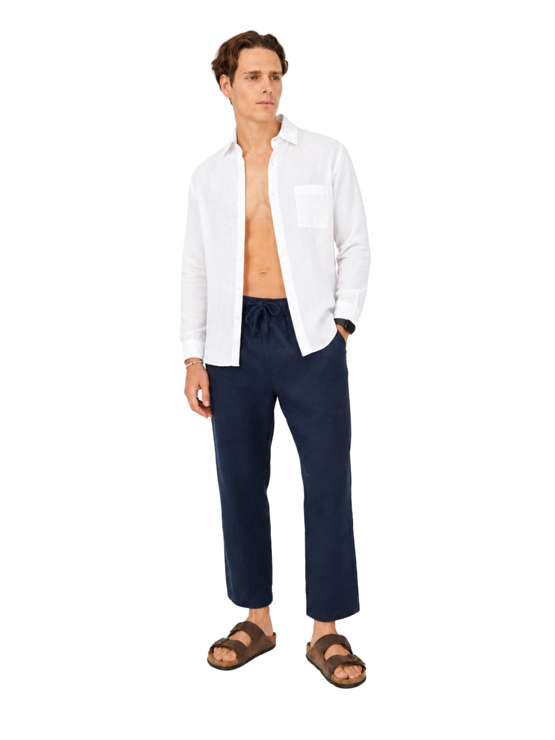 Linen Shirt Long Sleeve - Bistro StTropez