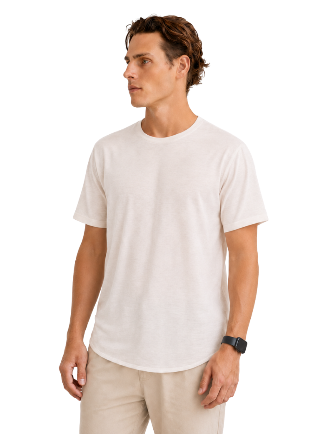 Plain Round Neck Tee - Bistro StTropez
club track
