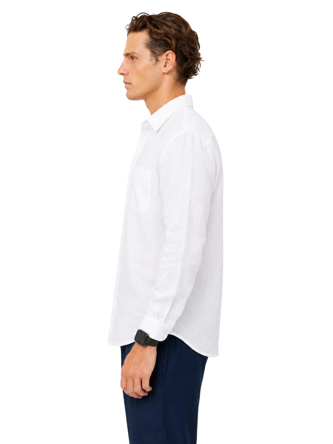 Linen Shirt Long Sleeve - Bistro StTropez