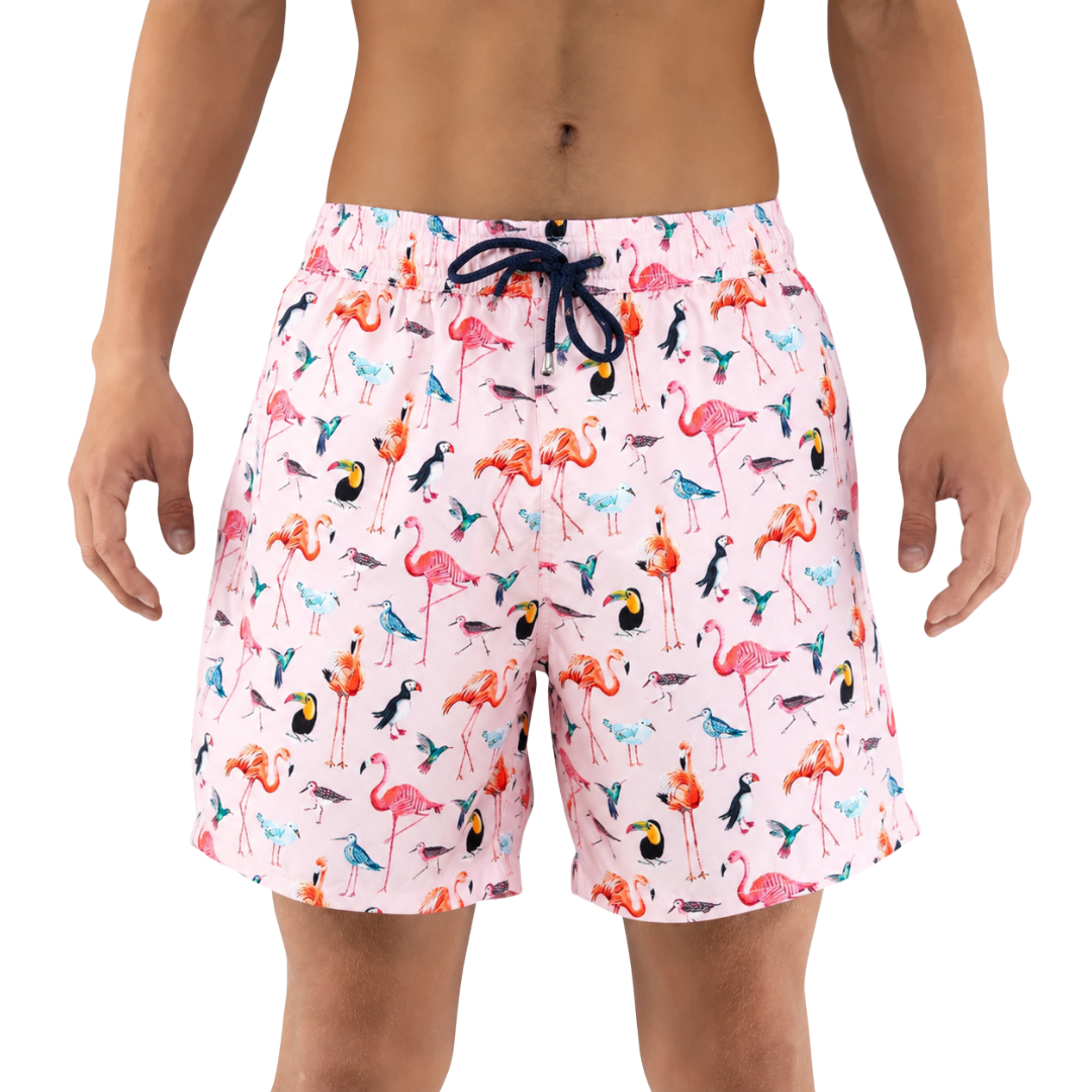 Flamingo Bird Board Short - Bistro StTropez