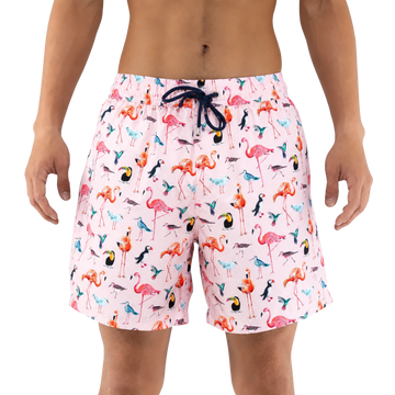 Flamingo Bird Board Short - Bistro StTropez