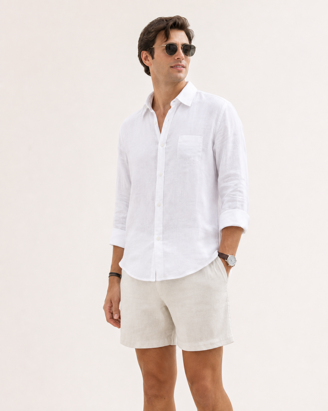 BST campaign - White Linen Shirt